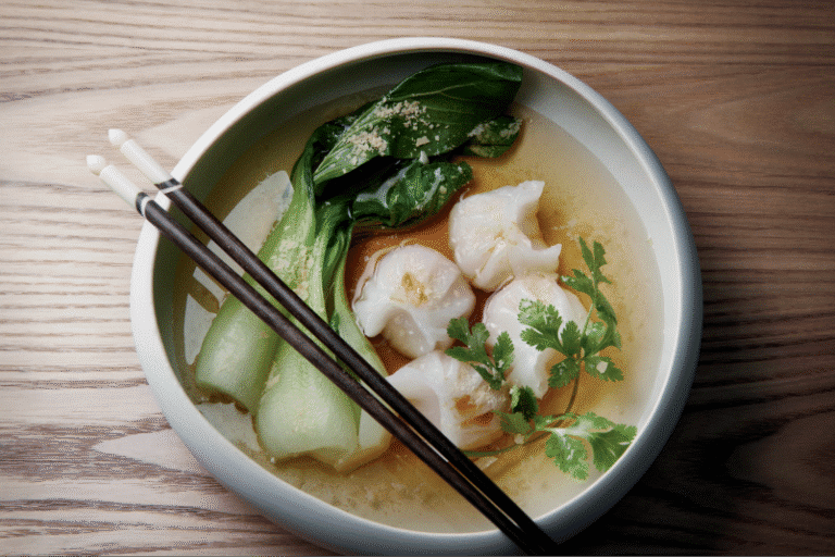 Flakes in Asian soup 1