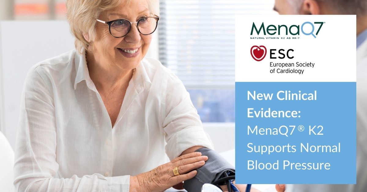 New Clinical Evidence: MenaQ7® K2 Supports Normal Blood Pressure