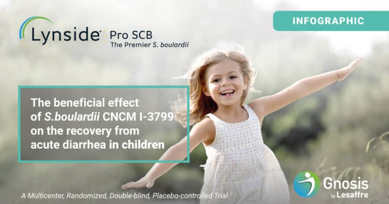 The beneficial effect of our patented strain S.boulardii CNCM
